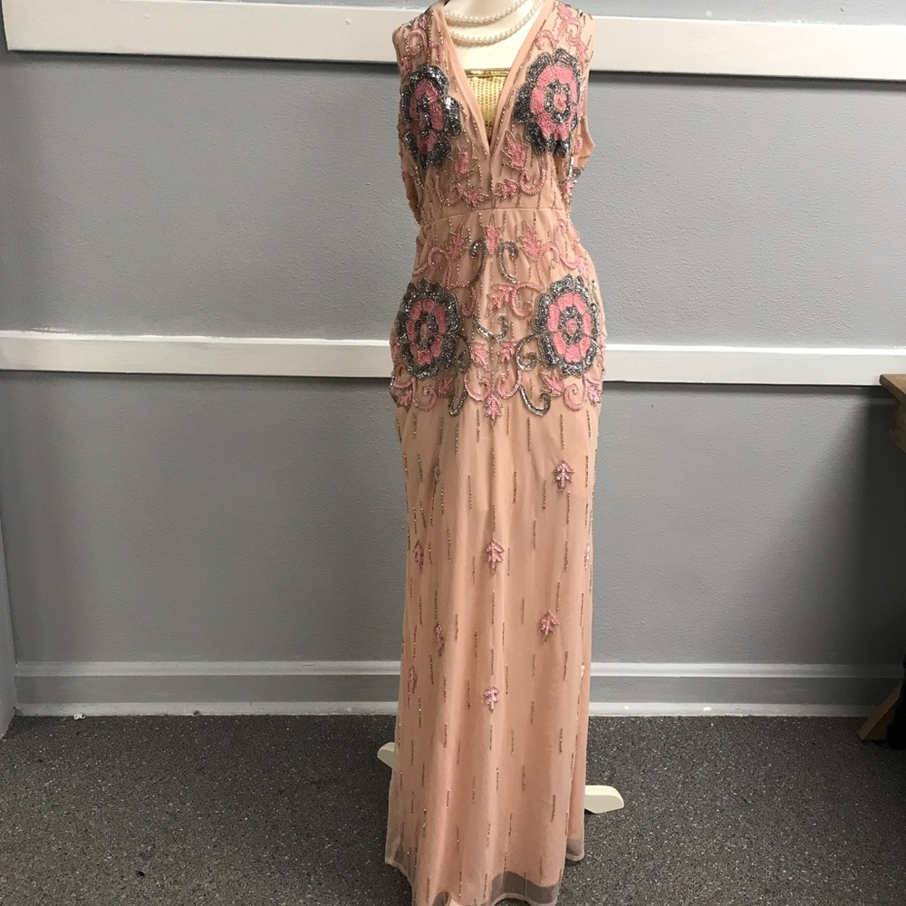 Blush sequin dress